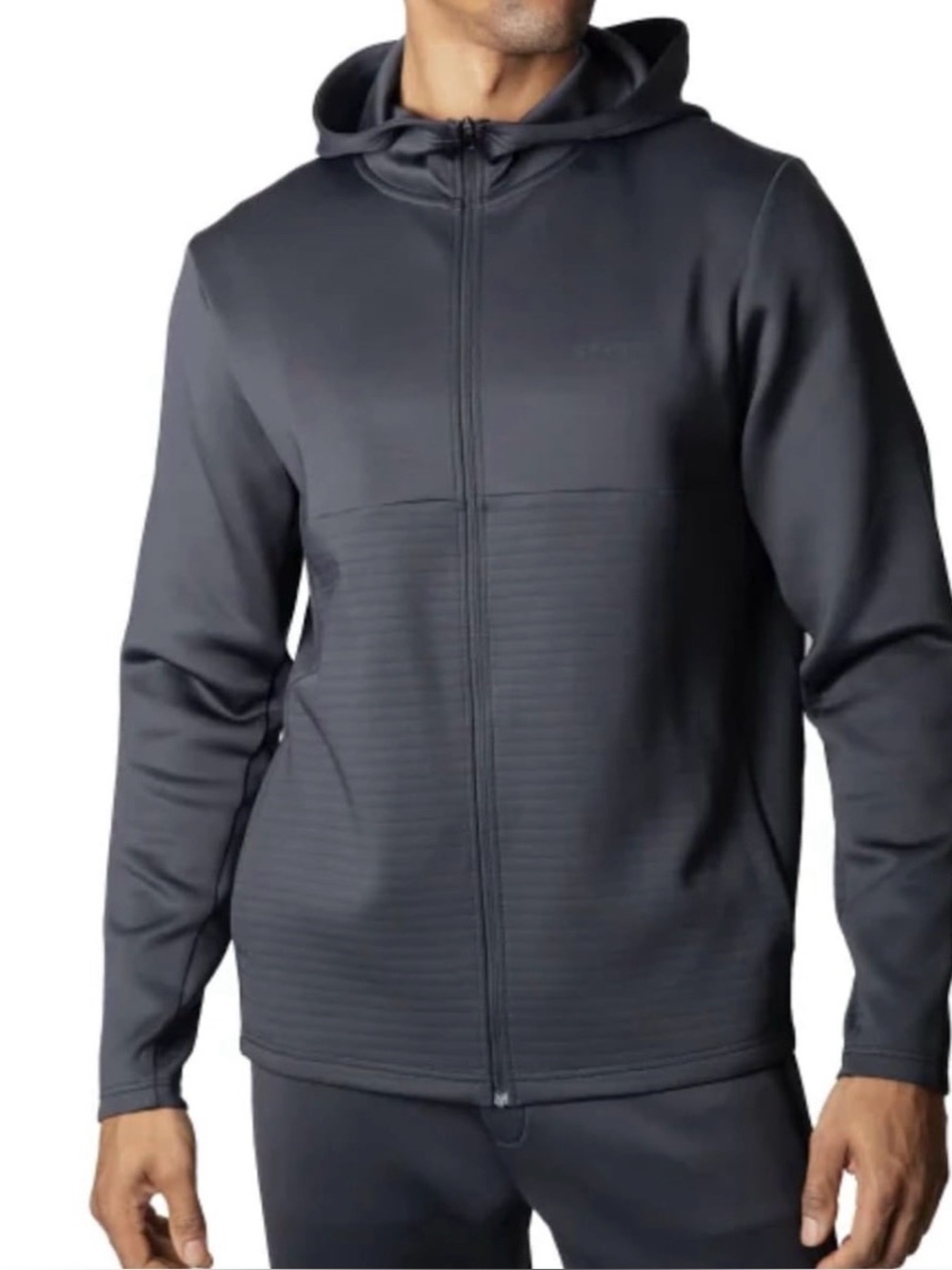 New Spyder Black Full-Zip Hooded Jacket - Men's